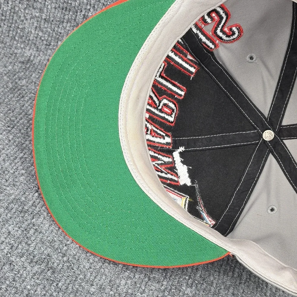 Florida‎ Marlins Hat Cap Snap Back Gray Orange MLB Baseball Logo Adjustable Mens